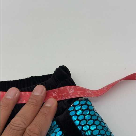 Shiny Sequin Sparkly Shorts for Men Straight Leg Partywear Rave Party Size M - Picture 11 of 13